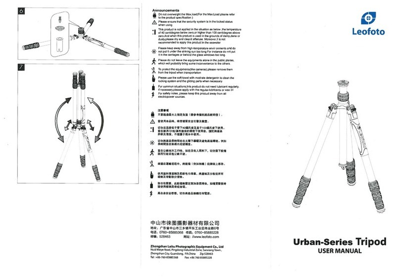 LEOFOTO Urban Series user manual