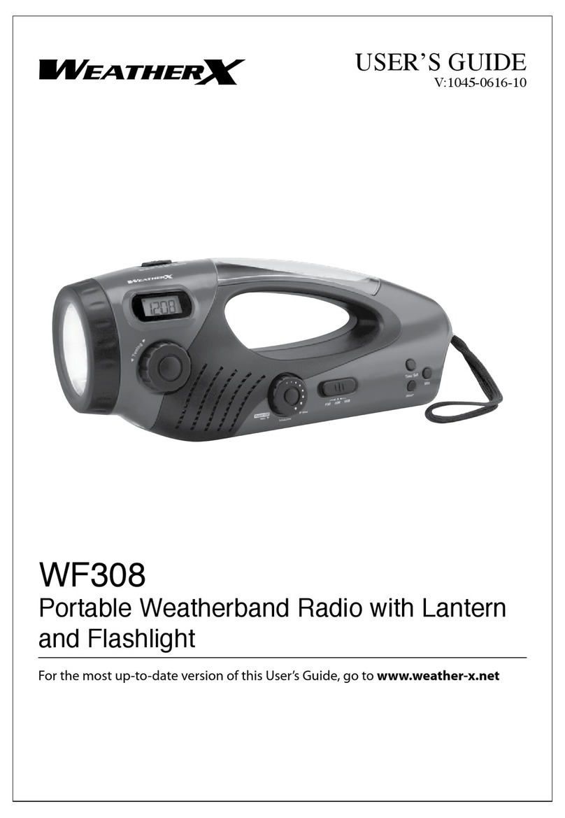 Weather X WF308 user guide