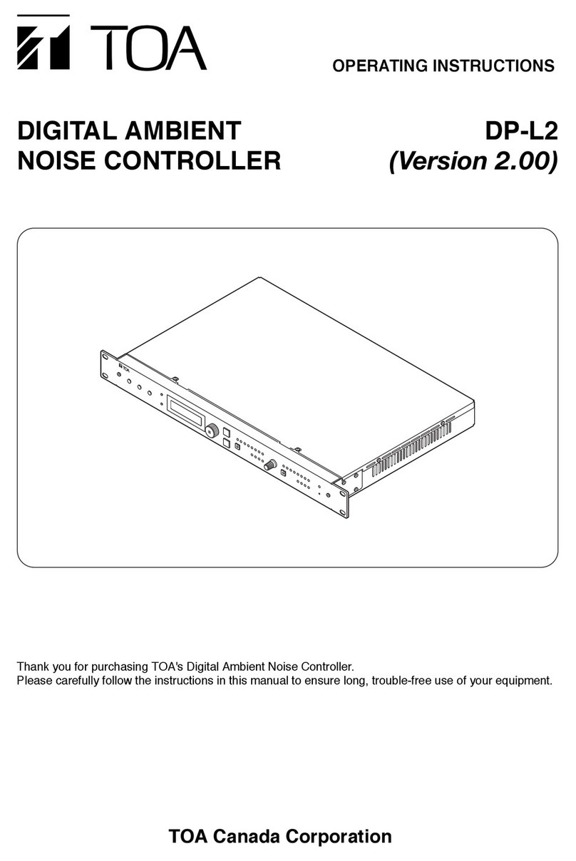Toa DP-L2 operating instructions