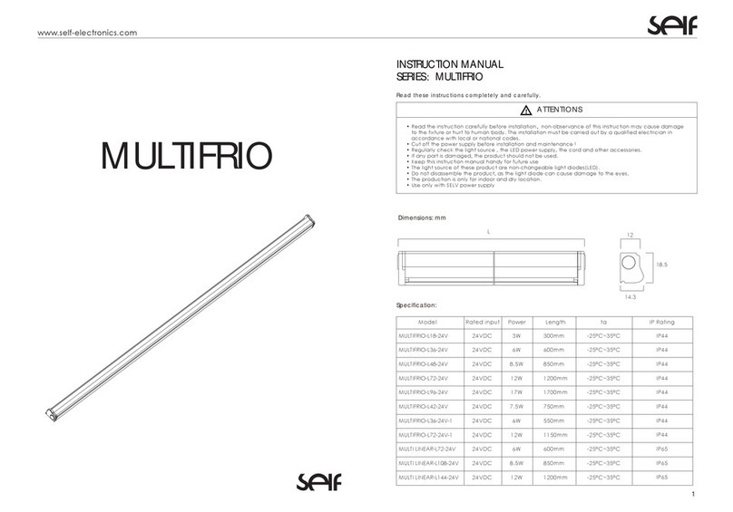 SEIF MULTIFRIO Series instruction manual SEIF MULTIFRIO Series instruction manual