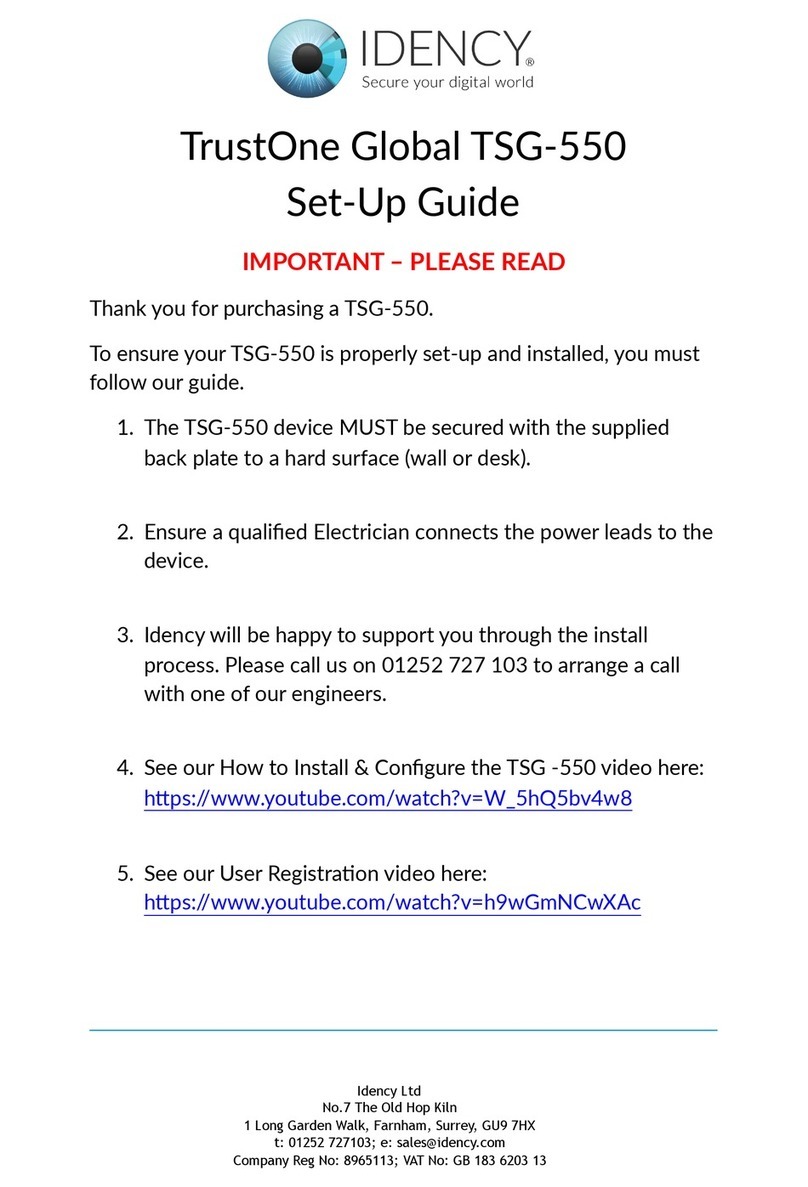TrustOne Global TSG-550 Setup guide