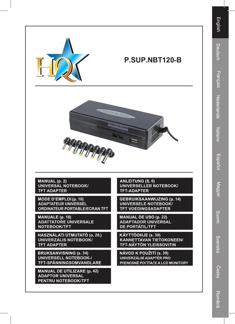 HQ P.SUP.NBT120-B User manual