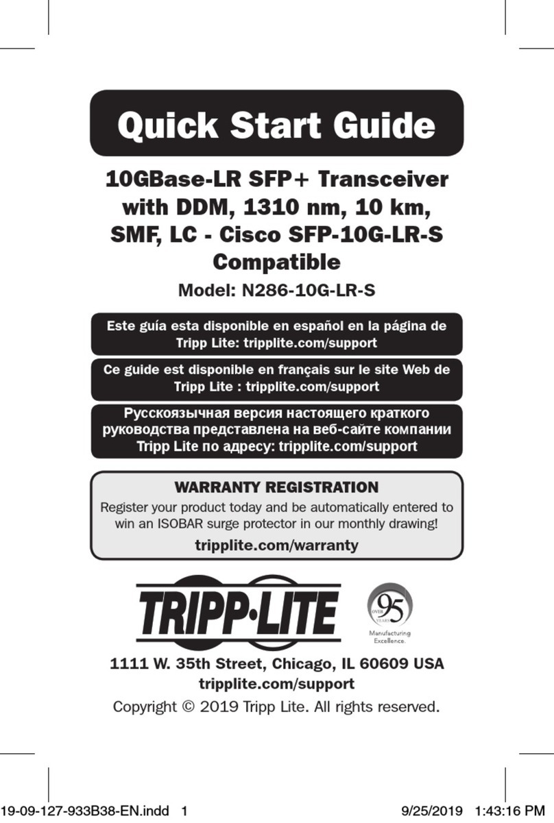 Tripp Lite N286-10G-LR-S User manual