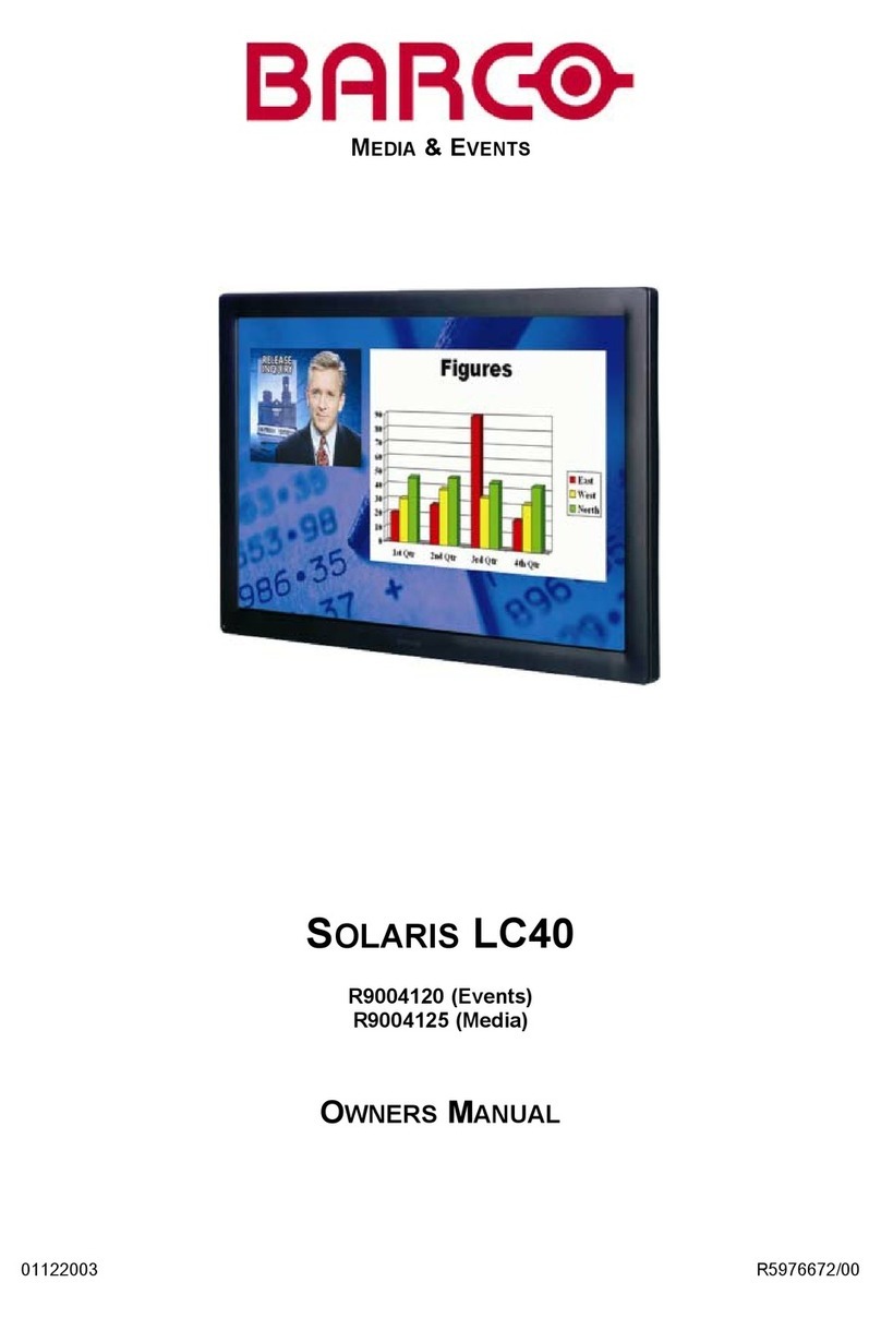 Barco Solaris LC40 R9004120 User manual