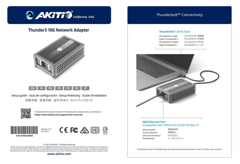 Akitio Thunder3 Duo Pro Setup guide