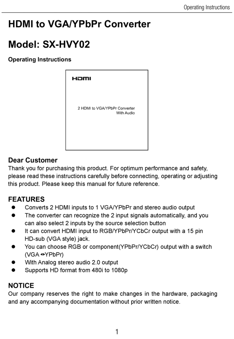 Gbxpoint SX-HVY02 operating instructions