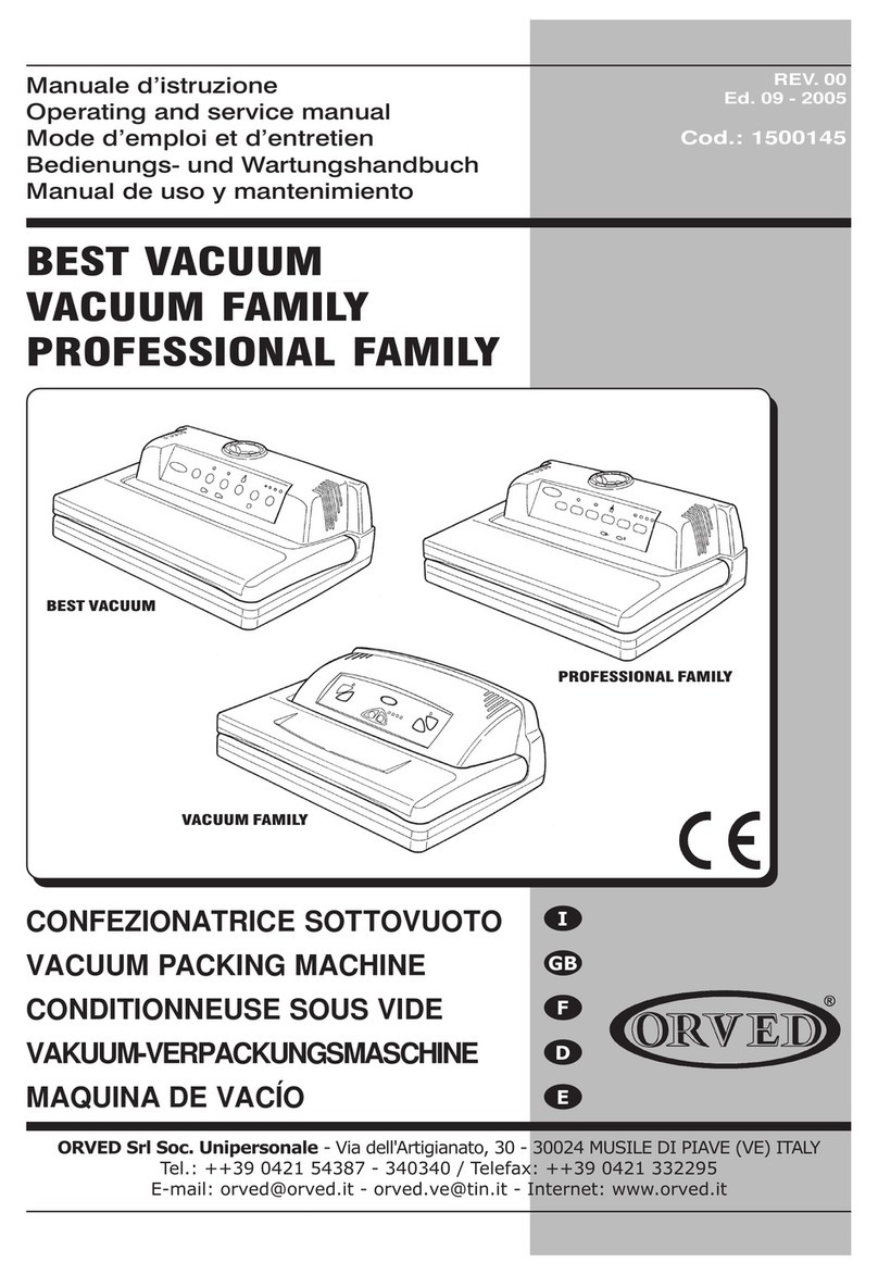 Orved BEST VACUUM Service manual Orved BEST VACUUM Service manual