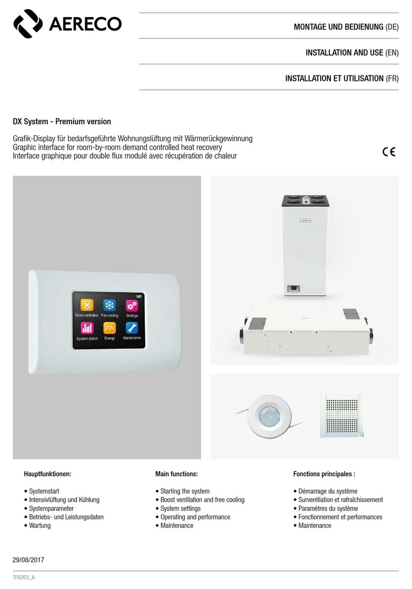 Aereco DX System-Premium version Installation and use Aereco DX System-Premium version Installation and use