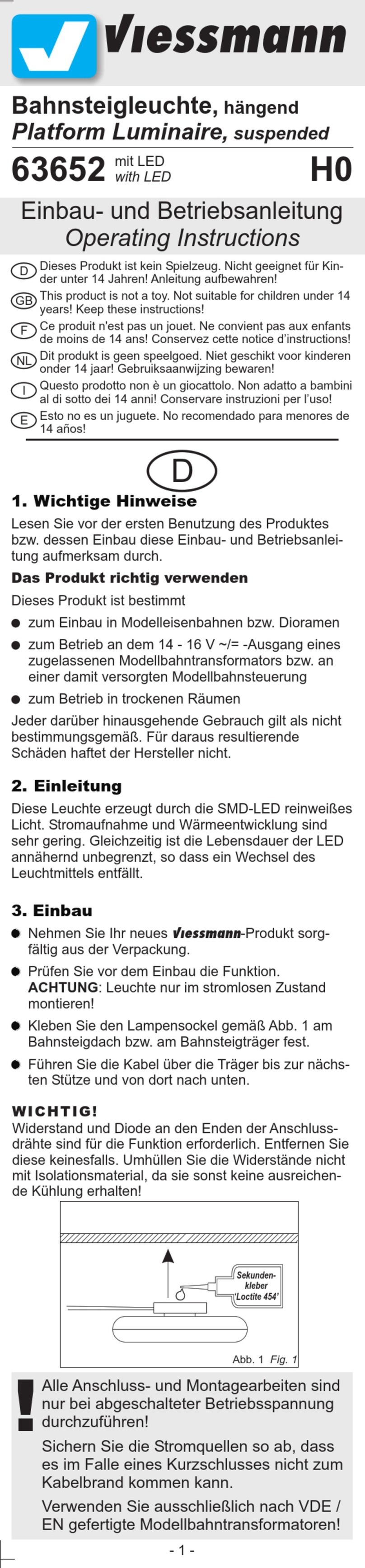 Viessmann 63652 operating instructions Viessmann 63652 operating instructions