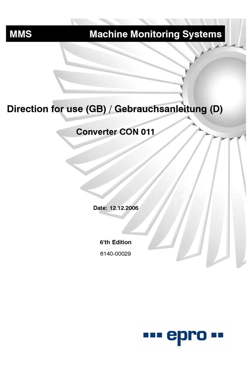 epro CON 011 Directions for use