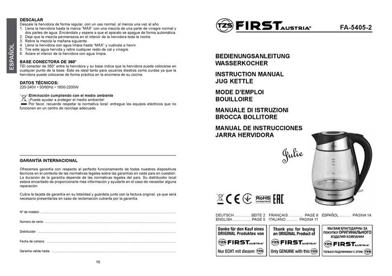 tzs First Austria Julie instruction manual
