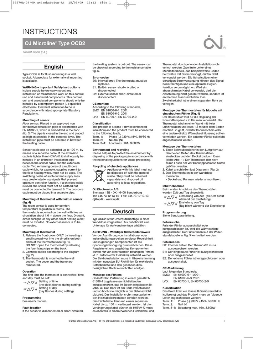 OJ Microline OCD2 User manual