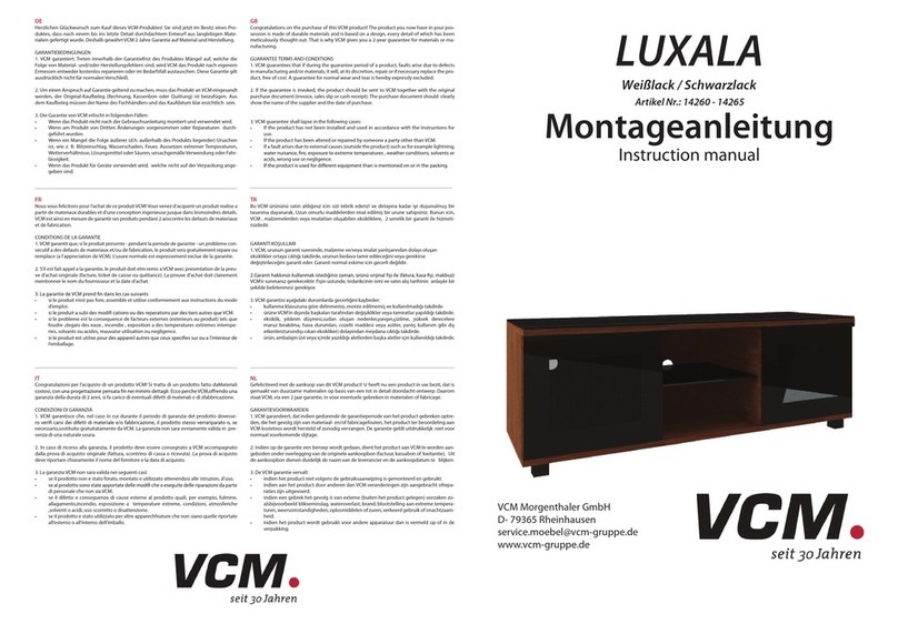 VCM LUXALA instruction manual VCM LUXALA instruction manual