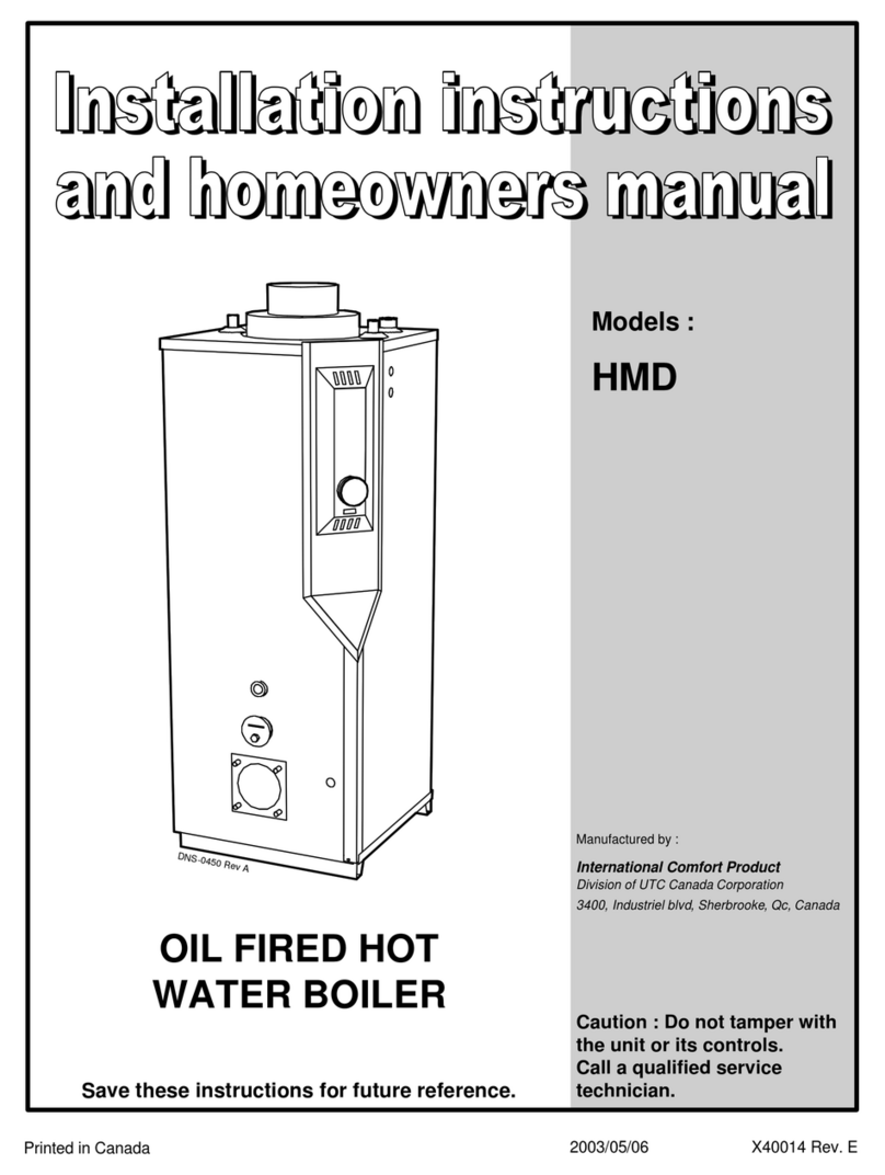 International Comfort Product HMD Series Installation instructions and homeowner's manual International Comfort Product HMD Series Installation instructions and homeowner's manual