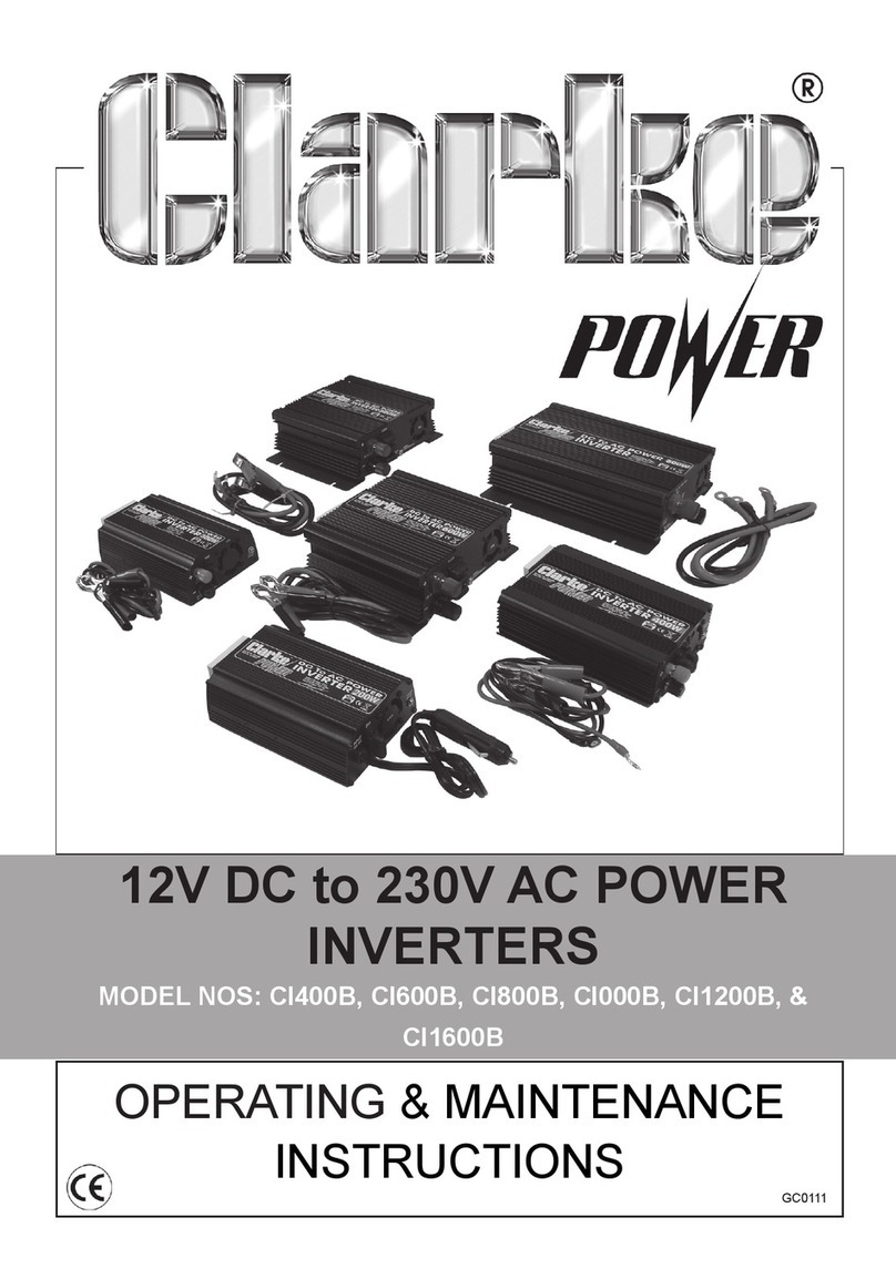 Clarke Power CI400B Operating & maintenance instructions Clarke Power CI400B Operating & maintenance instructions