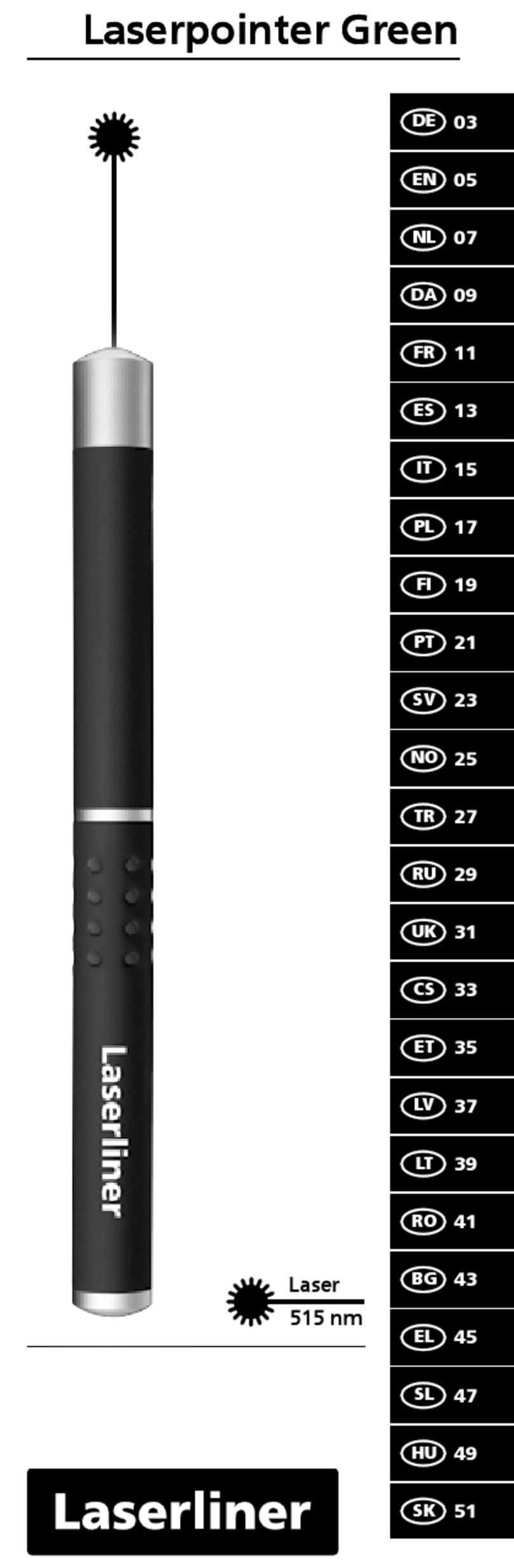 LaserLiner Laserpointer Green User manual