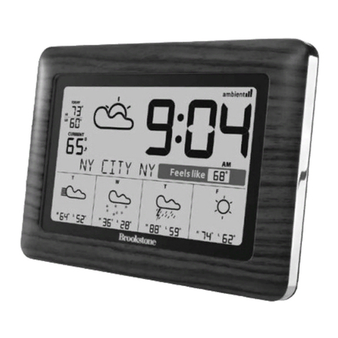 Brookstone Wireless 5-Day Forecaster User manual