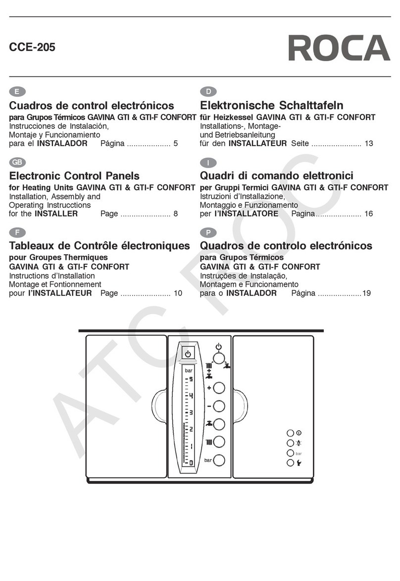 Roca CCE-205 Installation, assembly and operating instructions