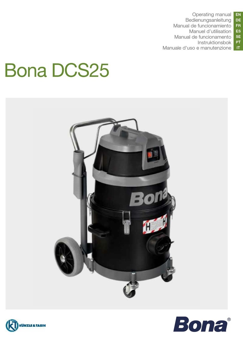 Kunzle & Tasin Bona DCS25 operating manual