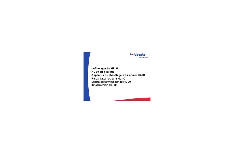 Webasto HL 90 Operating and servicing manual