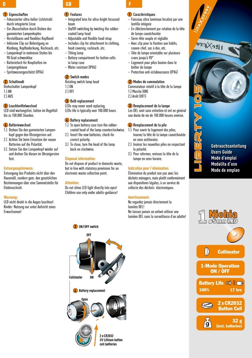 LiteXpress LIBERTY 105 user guide