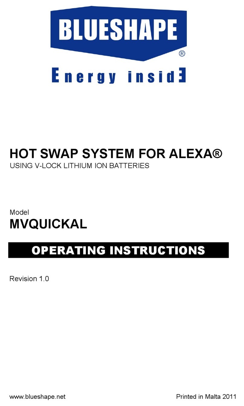 Blueshape MVQUICKAL operating instructions