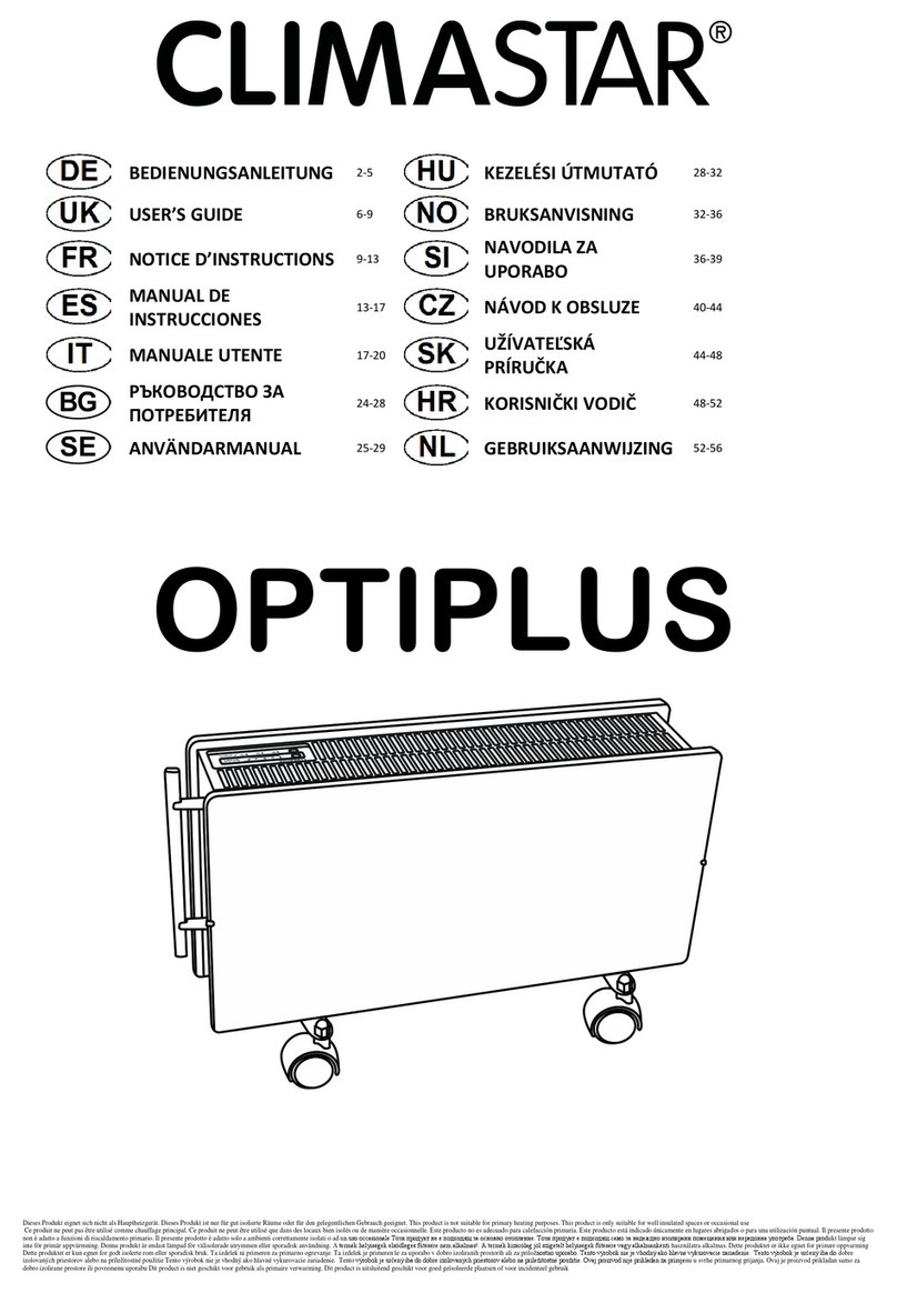 CLIMASTAR OPTIPLUS Series User manual