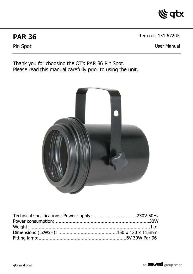 Avsl QTX PAR 36 user manual
