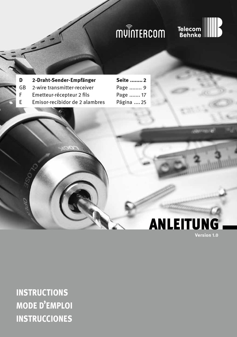 Telecom Behnke myintercom User manual