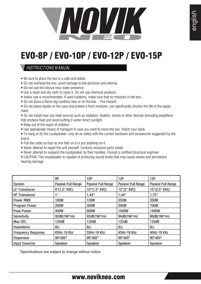 Novik Neo EVO-8P instruction manual