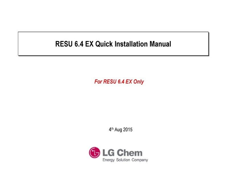 LG Chem RESU 6.4 EX Operating and maintenance instructions