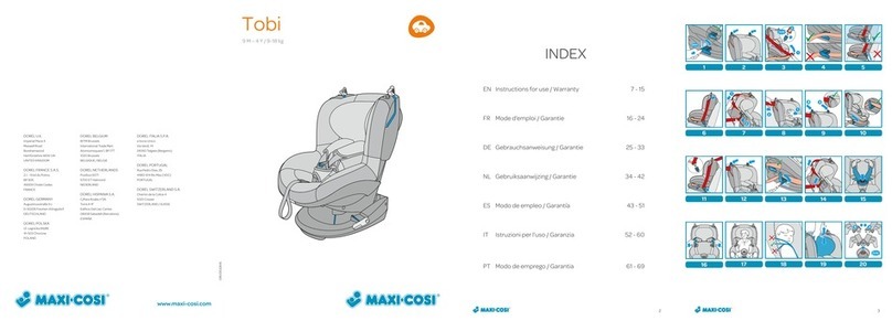 MaxiCosi Tobi Instructions for use & warranty