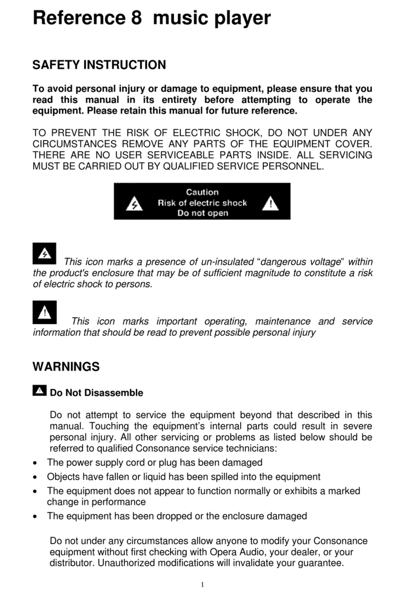 Opera Audio Consonance Reference 8 manual