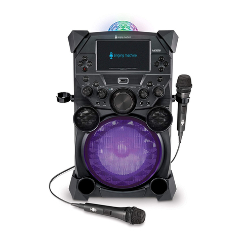 The Singing Machine SDL9050 FESTIVAL User manual