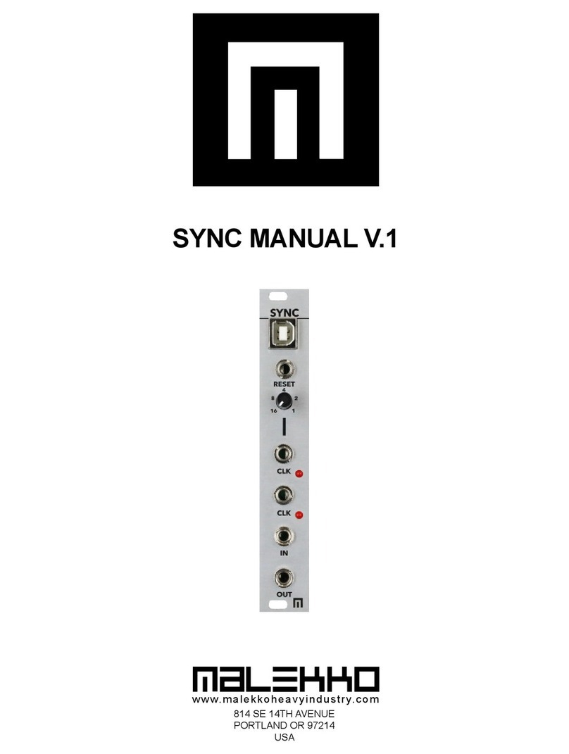 Malekko SYNC manual Malekko SYNC manual