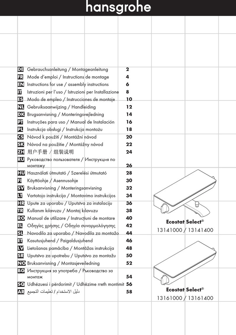 Hans Grohe Ecostat Select Series Manual