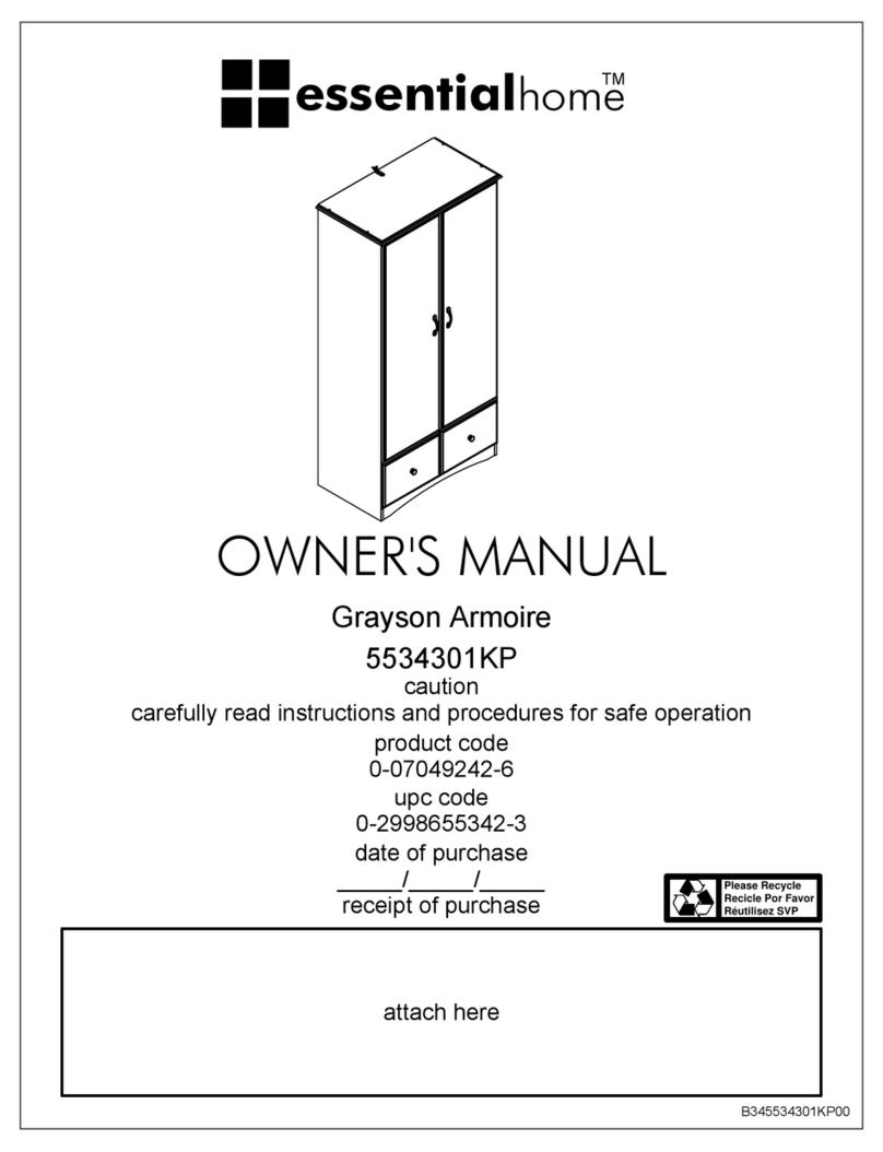 Dorel Ameriwood Essential Home Grayson Armoire... User manual Dorel Ameriwood Essential Home Grayson Armoire... User manual