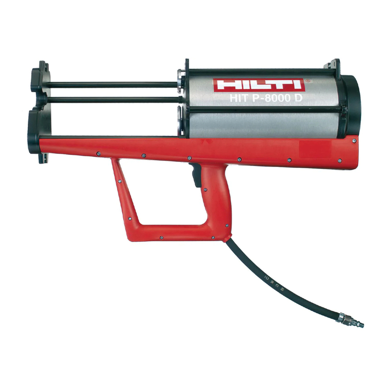 Hilti HIT-P 8000 D User manual