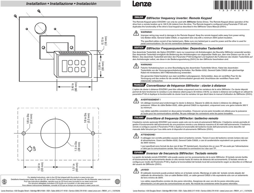 Lenze SMVector Series User manual Lenze SMVector Series User manual