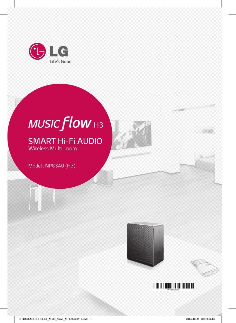 LG Music Flow NP8340 (H3) User manual
