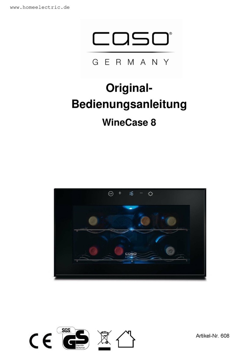 Caso WineCase 8 Installation instructions