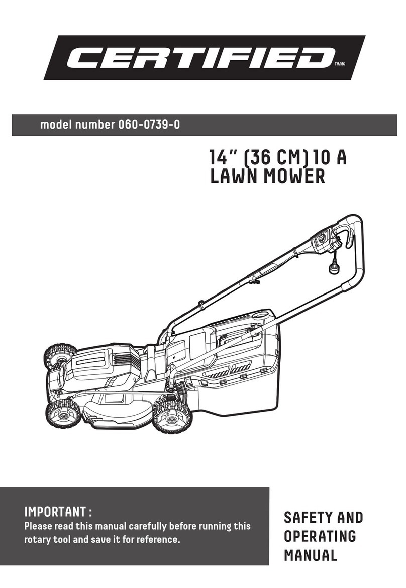 CERTIFIED 060-0739-0 Safety and operating manual