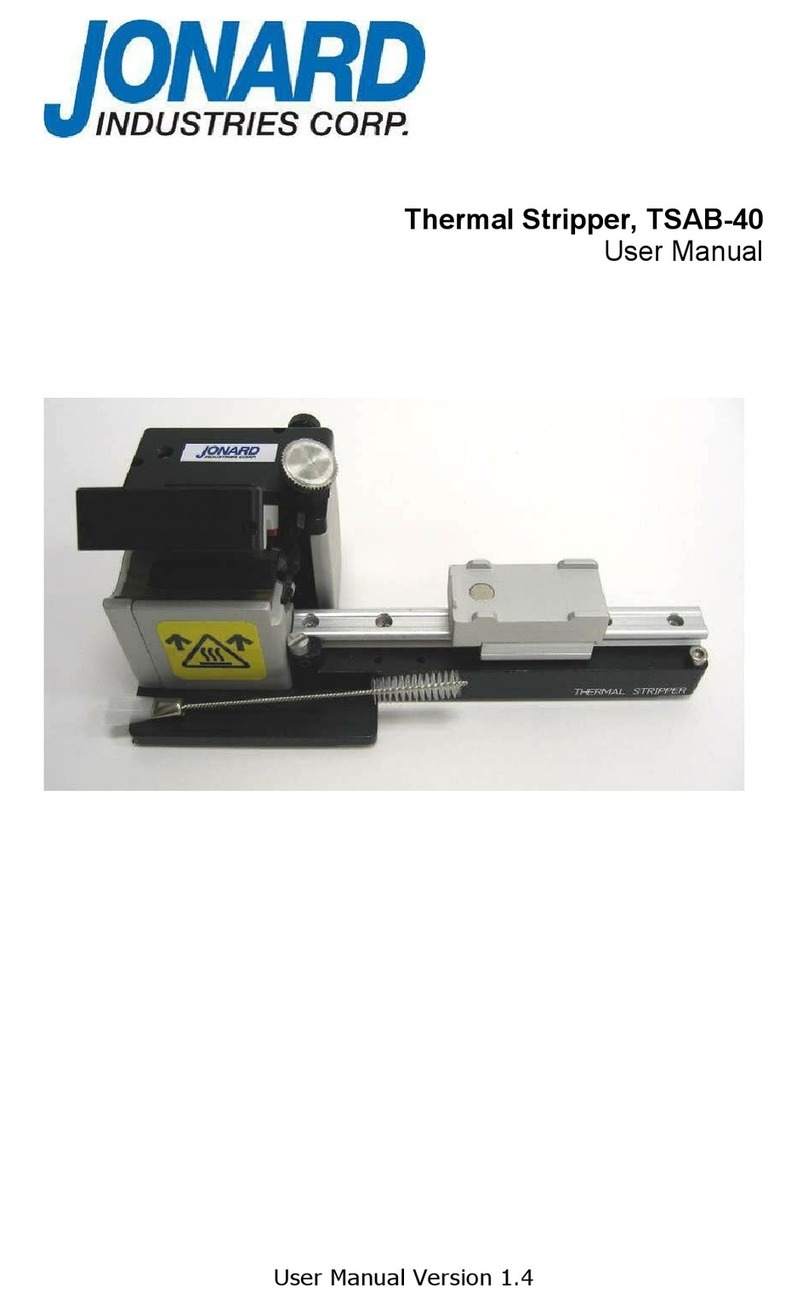 Jonard TSAB-40 user manual Jonard TSAB-40 user manual