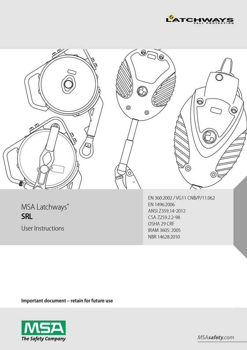 MSA Latchways SRL User instructions