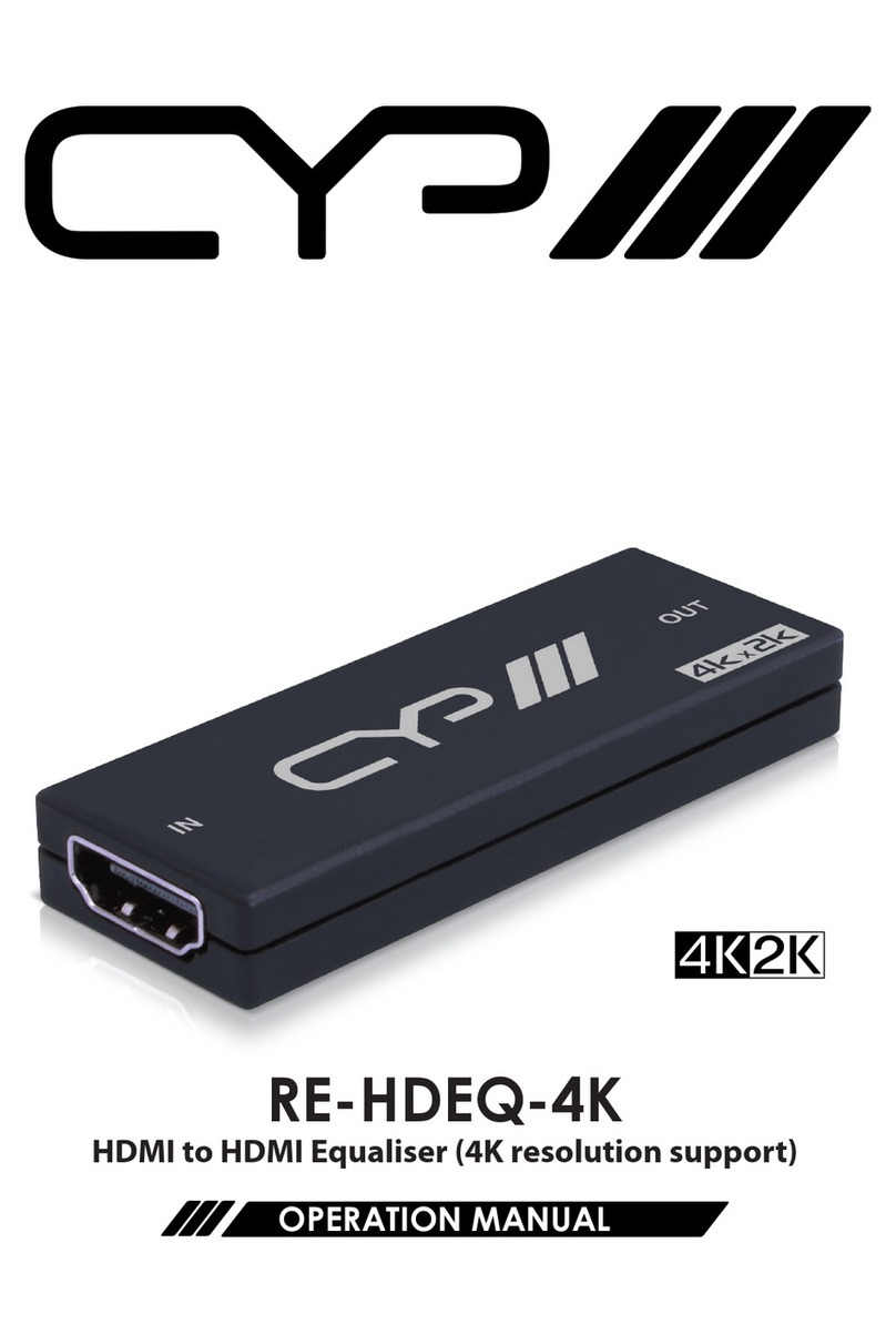 CYP RE-HDEQ-4K Operation manual