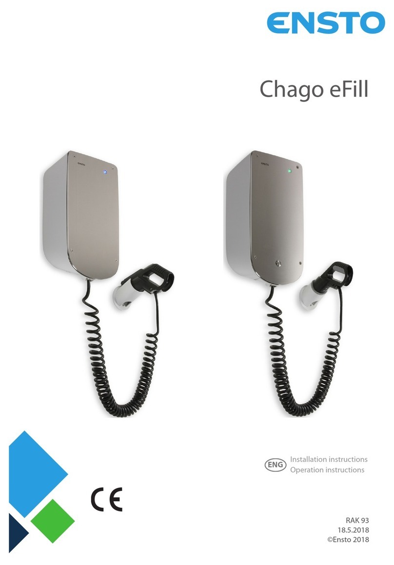 ensto Chago eFill Series Installation and operation instructions