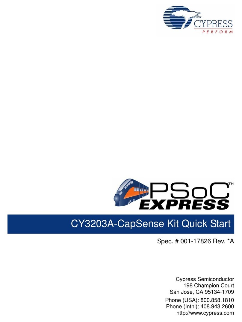 Cypress CY3203-CapSense User manual