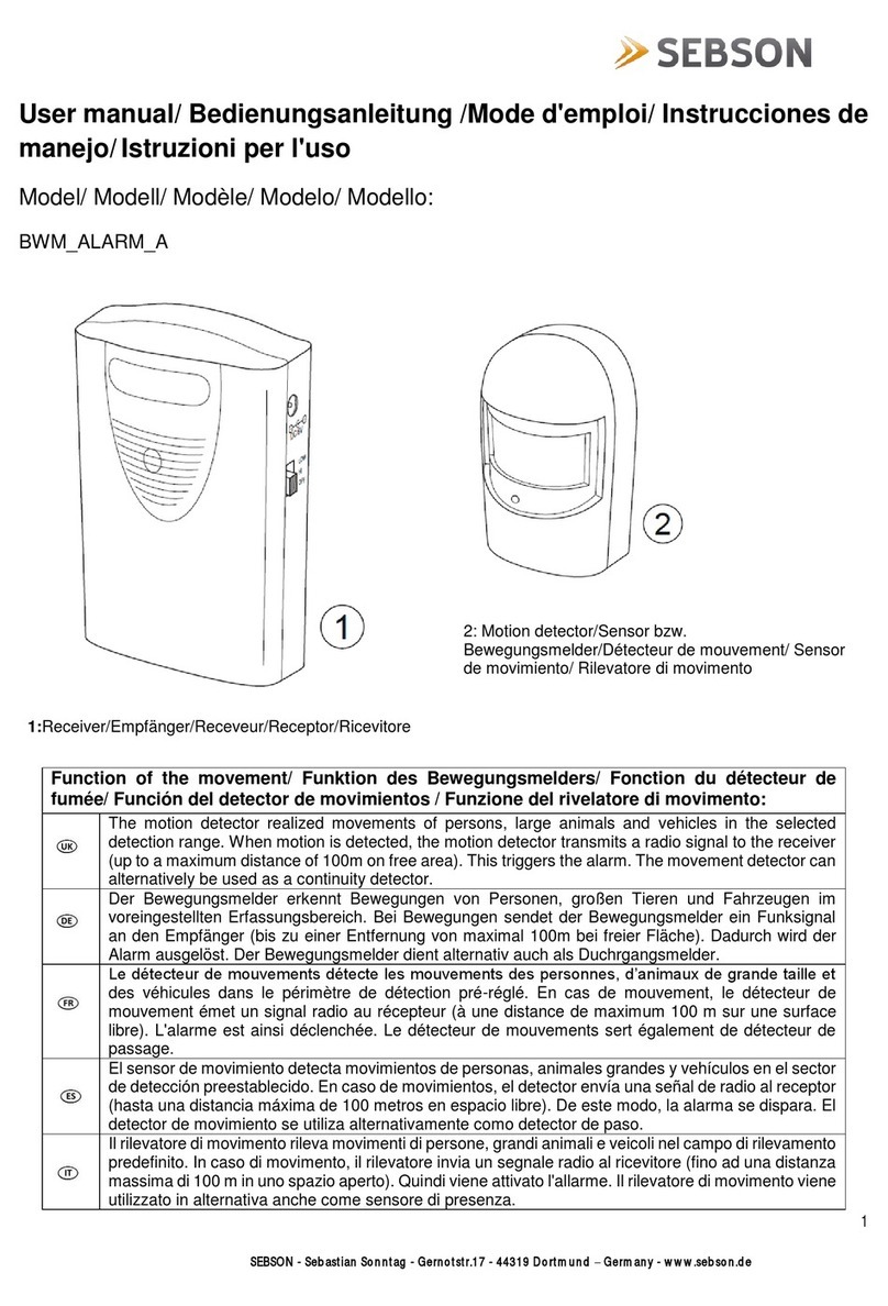 SEBSON BWM_ALARM_A User manual