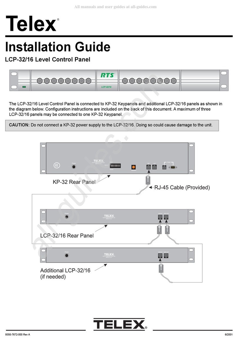 Telex LCP-32/16 installation guide