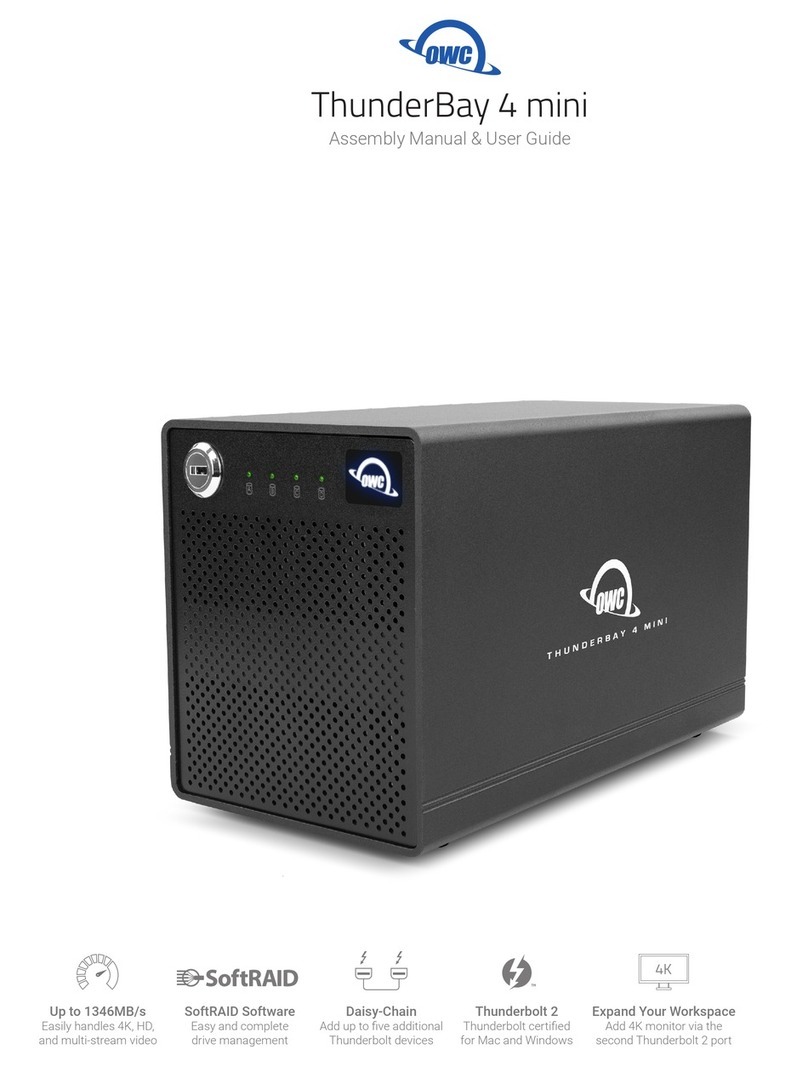 OWC ThunderBay 4 mini Assembly manual & user guide
